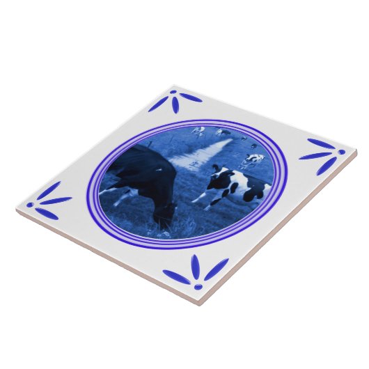 オランダはデルフトの青によって印刷されるタイルを脅かします タイル (側面)