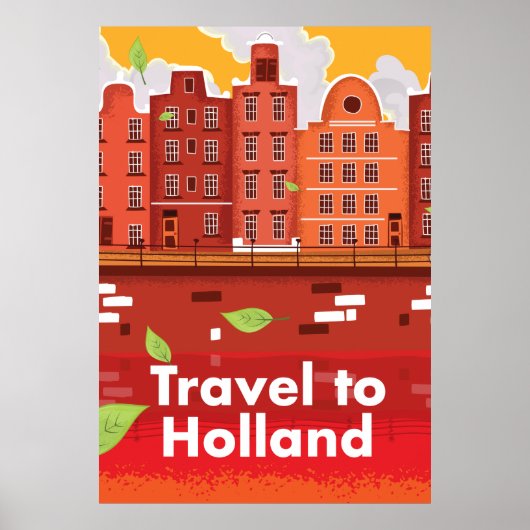 オランダへの旅行 ヴィンテージポスター ポスター (正面)