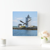 オランダアイランドライトハウスロードアイランドウォールクロック スクエア壁時計 (ホーム)