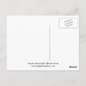 オランダアイランドライトハウスロードアイランドポストカード ポストカード (裏面)