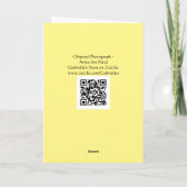 オランダアイリス空白のトカードを閉じる カード (裏面)