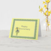 オランダアイリス 結婚記念日 カード (黄色い花)
