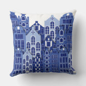 オランダアムステルダムブルーハウス装飾用クッション クッション (裏面)