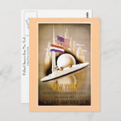 オランダアメリカラインニューヨーク ポストカード (正面/裏面)