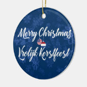 オランダアメリカン・バイリンガル・ホリデー装飾 セラミックオーナメント (左)