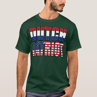 オランダアメリカ愛国者プライド伝統国旗の贈り物 Tシャツ