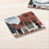 オランダアリー、ヨハネス・フェルメール スクエアペーパーコースター (アングル)