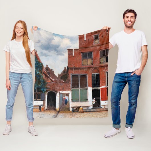 オランダアリー、ヨハネス・フェルメール フリースブランケット (インサイチュ)