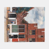 オランダアリー、ヨハネス・フェルメール フリースブランケット (正面(横))