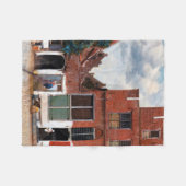 オランダアリー、ヨハネス・フェルメール フリースブランケット (正面(横))