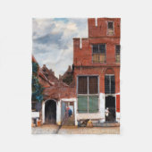 オランダアリー、ヨハネス・フェルメール フリースブランケット (正面)