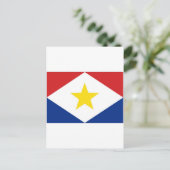 オランダアンティルサバ州旗 ポストカード (スタンド正面)