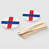 オランダアンティル国旗 ハンドファン (組立なし)