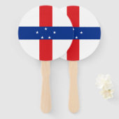 オランダアンティル国旗 ハンドファン (正面&裏面)