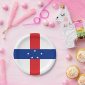 オランダアンティル国旗 ペーパープレート (パーティー)