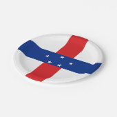 オランダアンティル国旗 ペーパープレート (アングル)