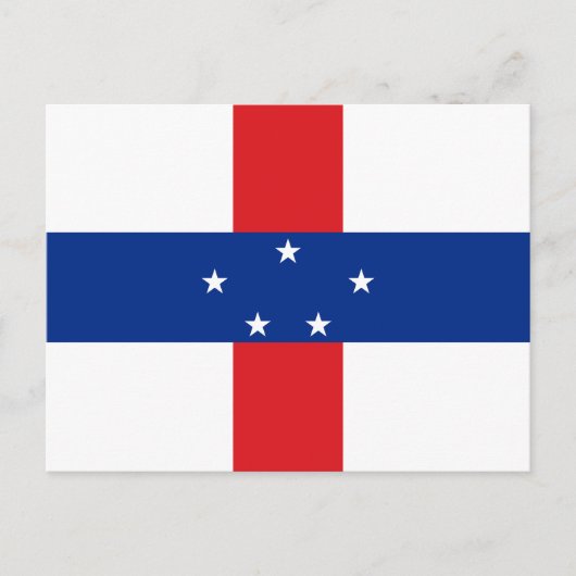 オランダアンティル国旗 ポストカード (正面)