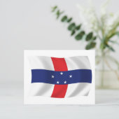 オランダアンティル国旗 ポストカード (スタンド正面)