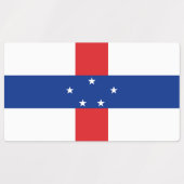 オランダアンティル国旗 ラベル (デザイン1)