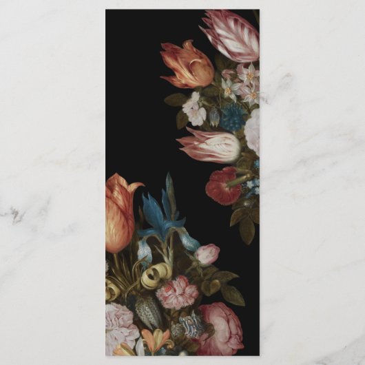 オランダアンブロシウボスシェアートフローラ油彩画 メニュー (裏面)