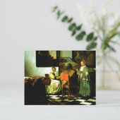 オランダアーティスト絵画バーメールのコンサート ポストカード (スタンド正面)