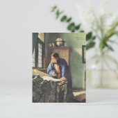 オランダアーティス絵を描ト・ヴェルミーアの地理学者 ポストカード (スタンド正面)