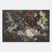オランダアートラッピングペーパー フラットシート3枚セット ラッピングペーパーシート (正面3)