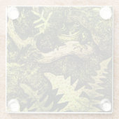 オランダアールヌーボーカエルinツリー ガラスコースター (裏面)