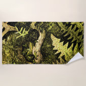 オランダアールヌーボーカエルinツリー ビーチタオル (正面)