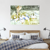 オランダアールヌーボーダックスアンドゲーゼ キャンバスプリント (インサイチュ (寝室))