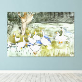 オランダアールヌーボーダックスアンドゲーゼ キャンバスプリント (インサイチュ (ウッドフロア))