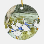 オランダアールヌーボーダックスアンドゲーゼ セラミックオーナメント (正面)