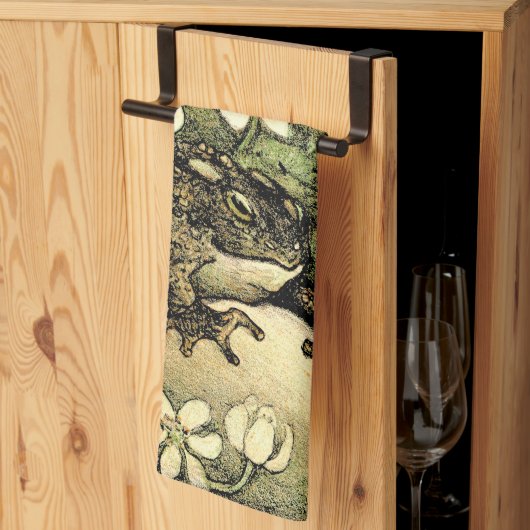 オランダアールヌーボートアドアンドドグウッド キッチンタオル (三つ折り)