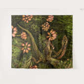 オランダアールヌーボートカゲとワイルドフラワー タペストリー (正面(横))