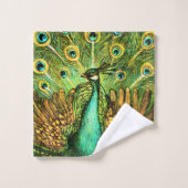 オランダアールヌーボーピーコックアンドチキンズ バスタオルセット (ウォッシュタオル)