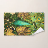 オランダアールヌーボーピーコックアンドチキンズ バスタオルセット (ハンドタオル)