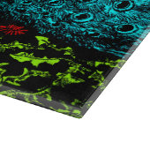 オランダアールヌーボーピーコックアンドバタフライ カッティングボード (角)