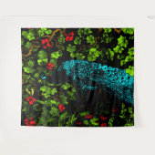 オランダアールヌーボーピーコックアンドバタフライ タペストリー (正面(横))