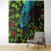 オランダアールヌーボーピーコックアンドバタフライ タペストリー (インサイチュ)