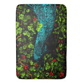 オランダアールヌーボーピーコックアンドバタフライ バスマット (正面縦)