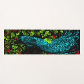 オランダアールヌーボーピーコックアンドバタフライ ヨガマット (正面(横))