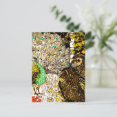 オランダアールヌーボーピーコックアンドフール ポストカード (スタンド正面)