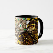 オランダアールヌーボーピーコックアンドフール マグカップ (正面右)