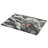 オランダアールヌーボーロビンバードin冬 カッティングボード (角)