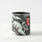 オランダアールヌーボーロビンバードin冬 マグカップ (中央)