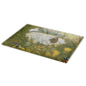 オランダアールヌーボー牧草地ワイルドフラワーズ、蝶 カッティングボード (角)