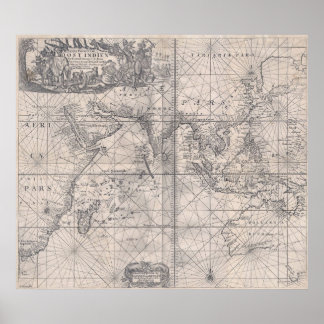 オランダイーストインディ1689 – 非常に高い解像度。 ポスター