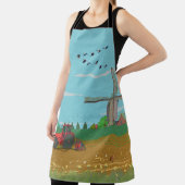 オランダウィンドミルカントリーサイドランドスケープオランダ エプロン (インサイチュ)