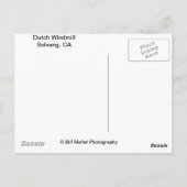 オランダウィンドミルソルバンCA ポストカード (裏面)