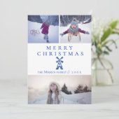 オランダウィン数々のドミル – フォトホリデーカード シーズンカード (スタンド正面)